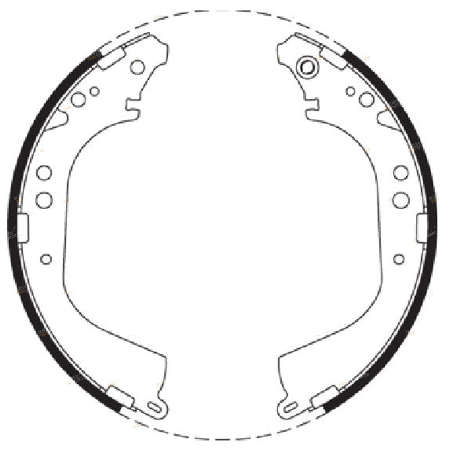 Rear Brake Shoes Set for Patrol GU Y61 4WD Ute (1999–2010)