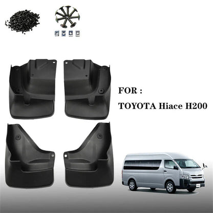 4 Pcs Front & Rear Mud Flaps for Toyota Hiace H200 (2005-2015)