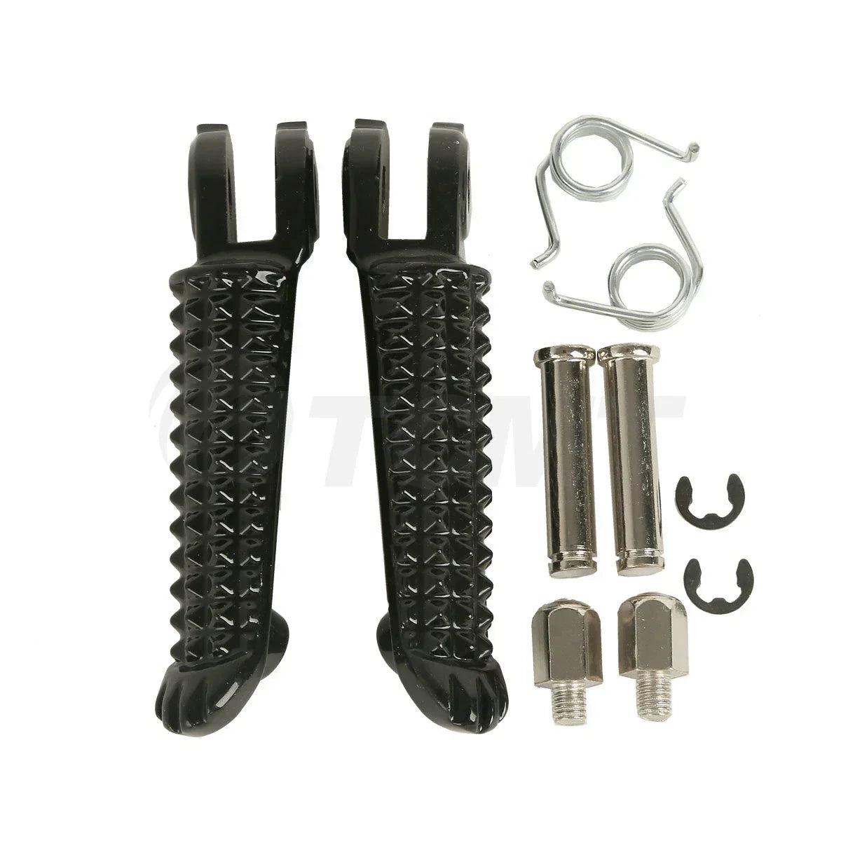 Black Left & Right Front Footrest Pegs for Yamaha YZF R1 (1998-2025)