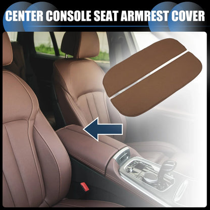 Armrest Protector Cover Pad for BMW X5 X6 Neoprene Fabric Deep Brown
