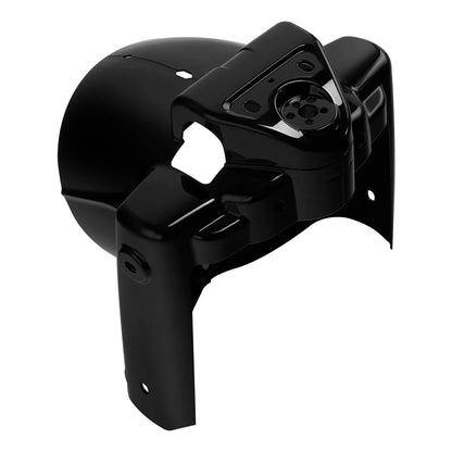 Black 7" Round Headlight Nacelle Cover for Harley Touring Road King (2014-2025)