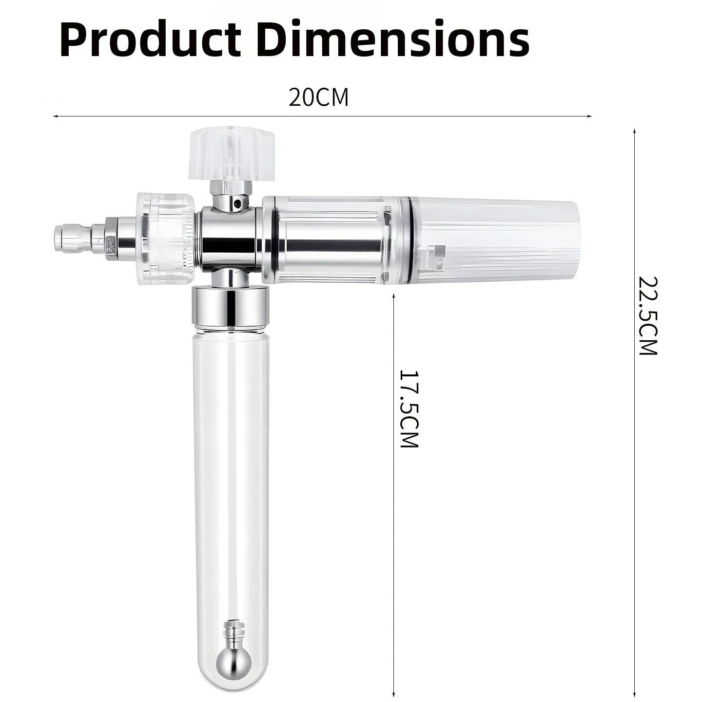 Foam Spray Bottle 30ml for High Pressure Washer with 14 Inch Quick Connector