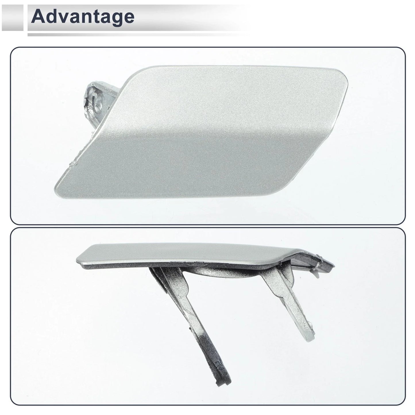 Front Left Bumper Headlight Washer Nozzle Cover Cap for BMW 335i GT