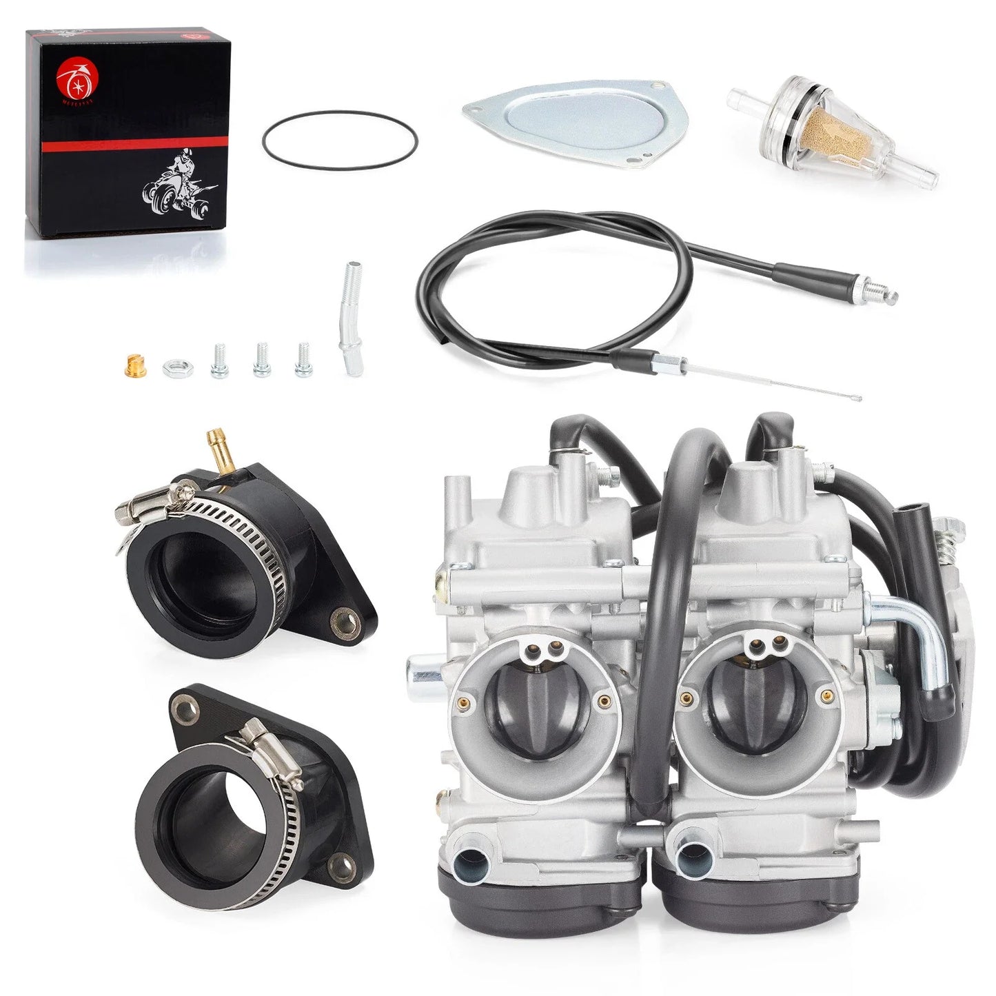 Carb&Throttle Cable&Intake Manifold for Yamaha Raptor 660 YFM660R (2001–2005)
