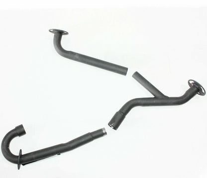 Blue Alloy Twin Exhaust Pipe Mufflers for 250cc Hummer Style ATV