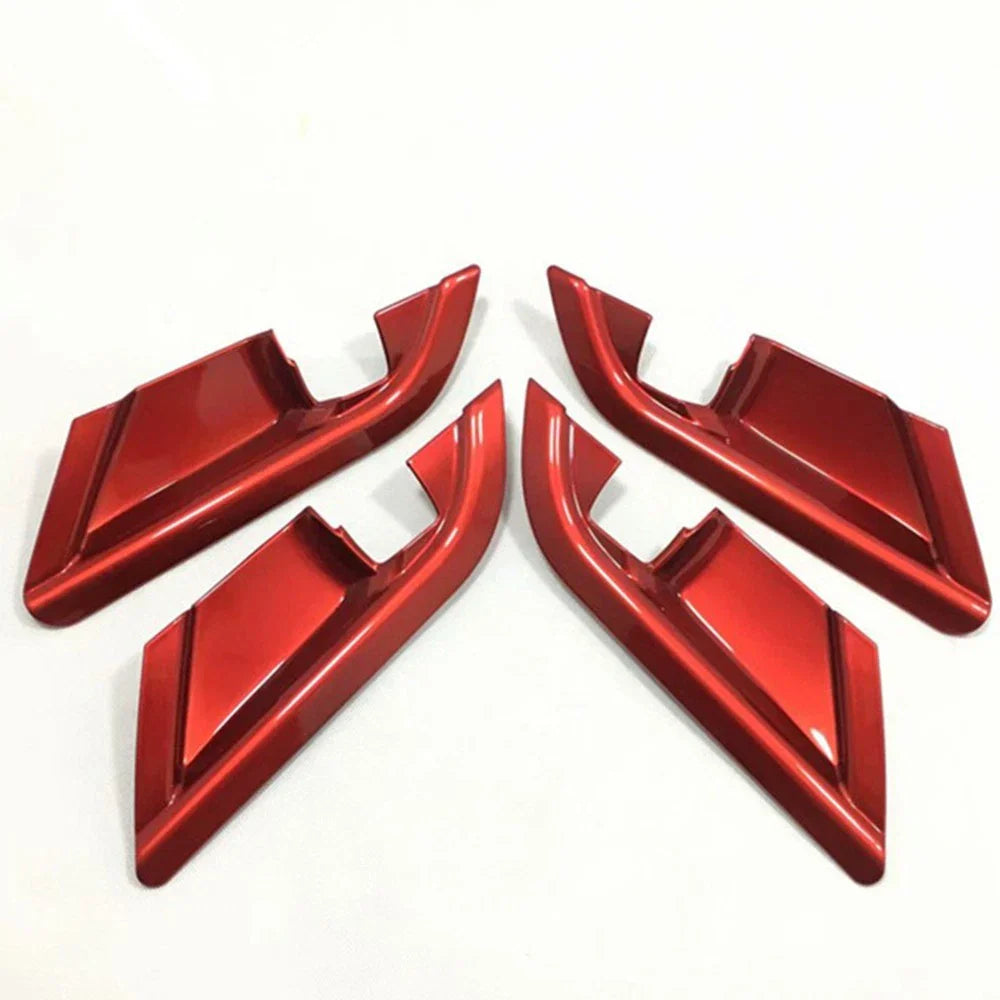 4Pcs Red Interior Door Handle Bowl Covers for Toyota Camry (2018-2023)