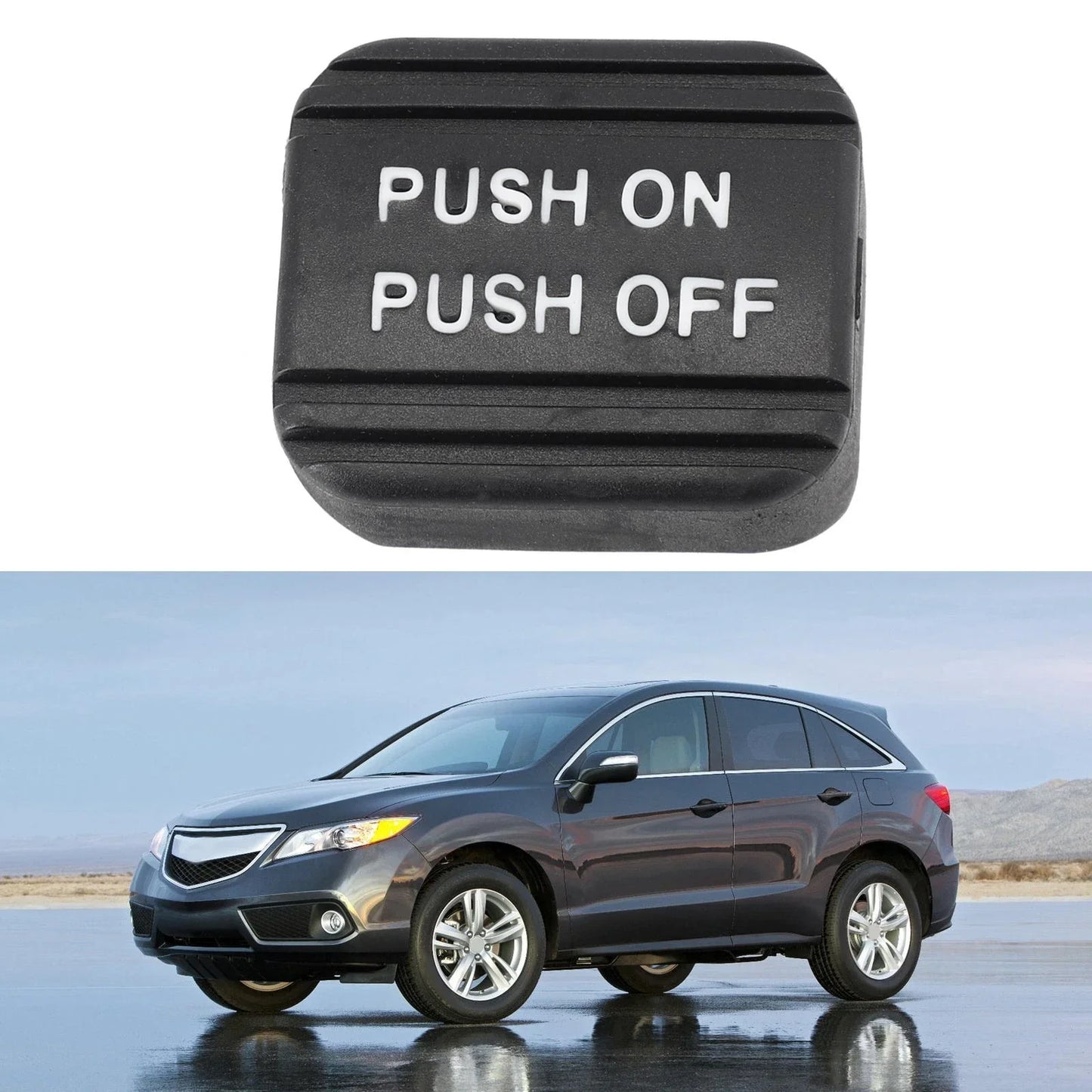 Front Placement Rubber Brake Pedal Cover for Honda CR-V