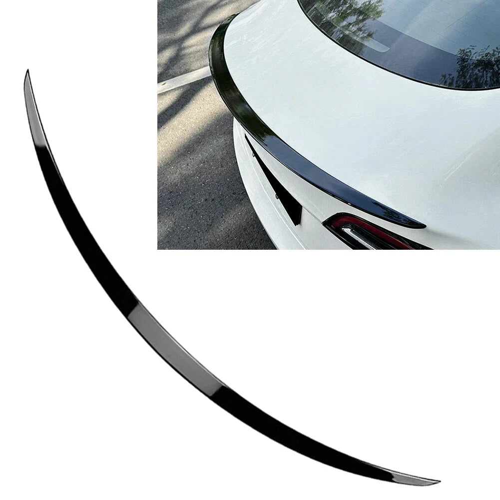 Rear Trunk Spoiler Wing for Tesla Model 3 (2017-2023) Glossy Black