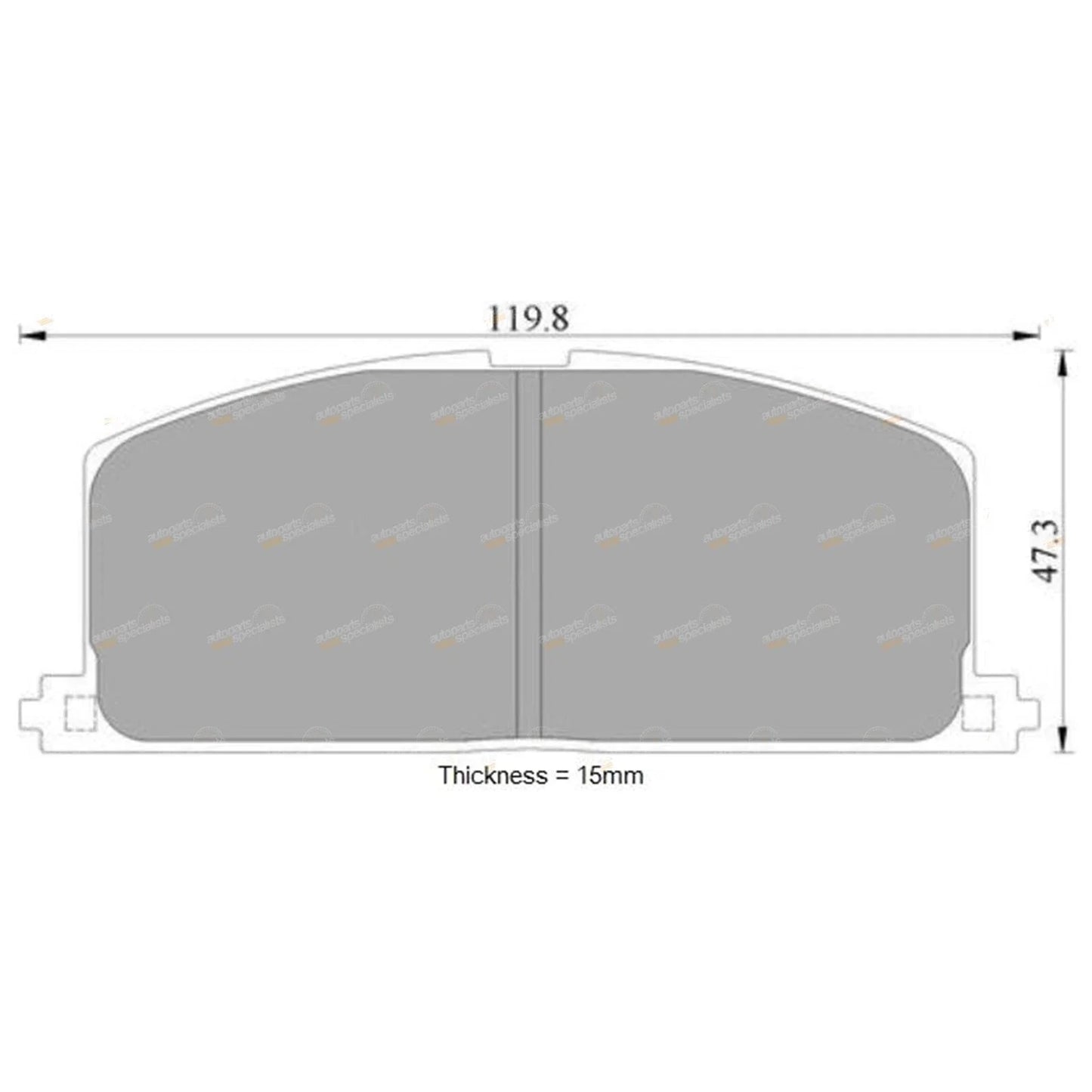 Brembo / Front Disc Brake Pad Set for Toyota Celica (1985–1989)