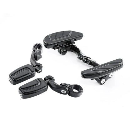 Passenger Floorboards & 1-1/4" Highway Footpegs for Harley Road Glide (93-25)