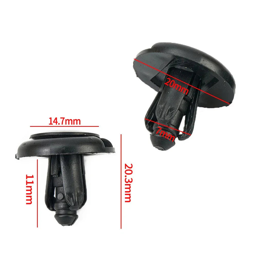 20 x Plastic Car Door Trim Clip Bumper Rivets Screws Panel Push Fastener Kit
