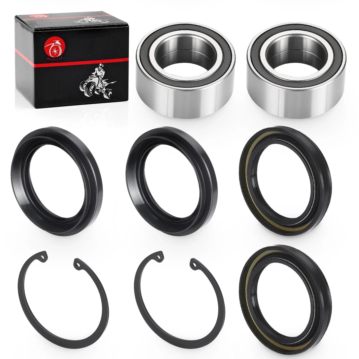 Rear Wheel Bearings & Seals Kit for Honda Rincon (2003–2005)