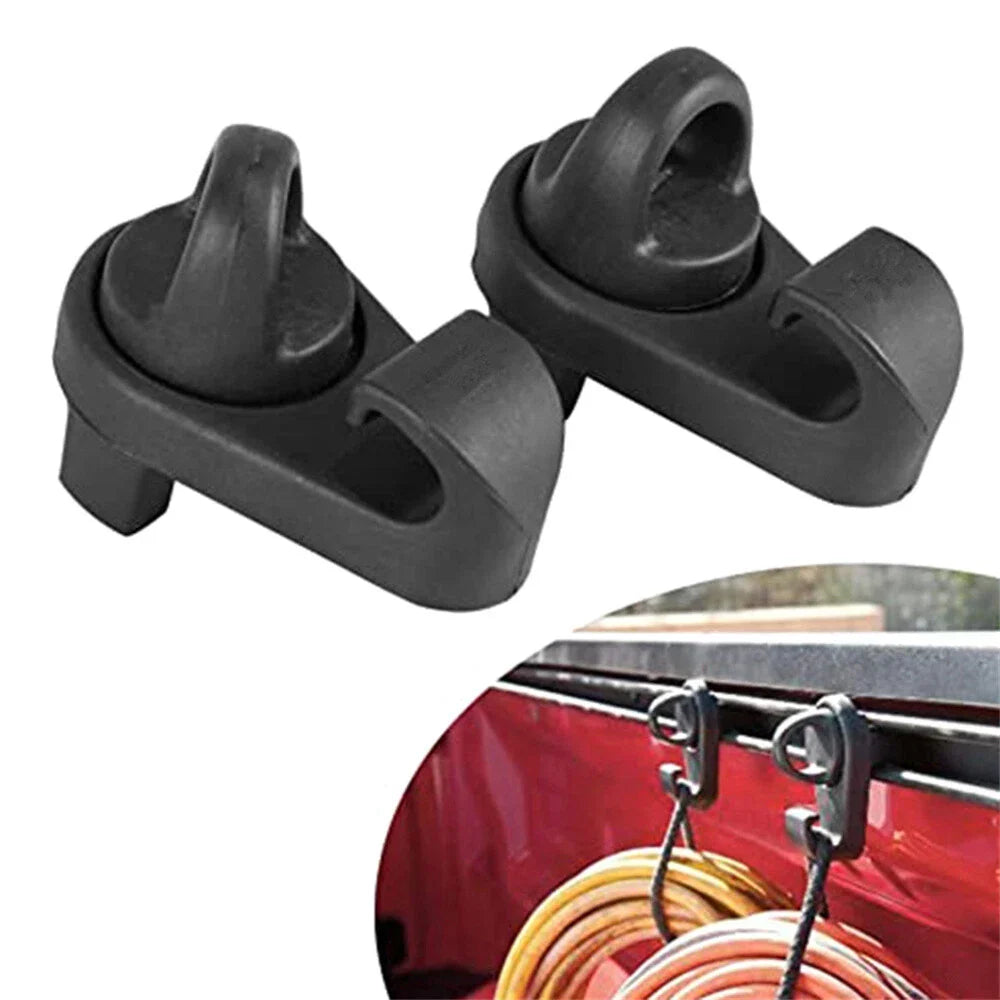 4x Truck Bed Tie Down Hooks for Toyota Tacoma Tundra (2005-2023)