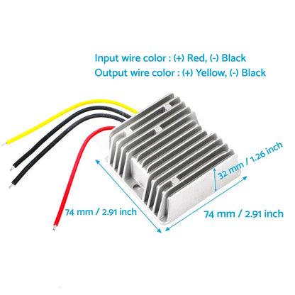 12V to 13.8V 15A Power Supply Converter Module