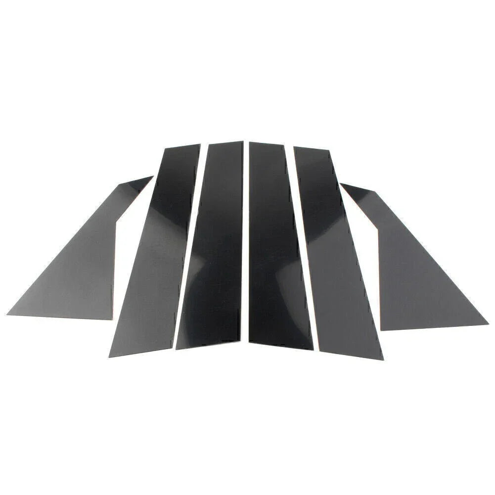 6 x Black Door Window Trim Covers for Kia Forte (2019-2024) Sedan