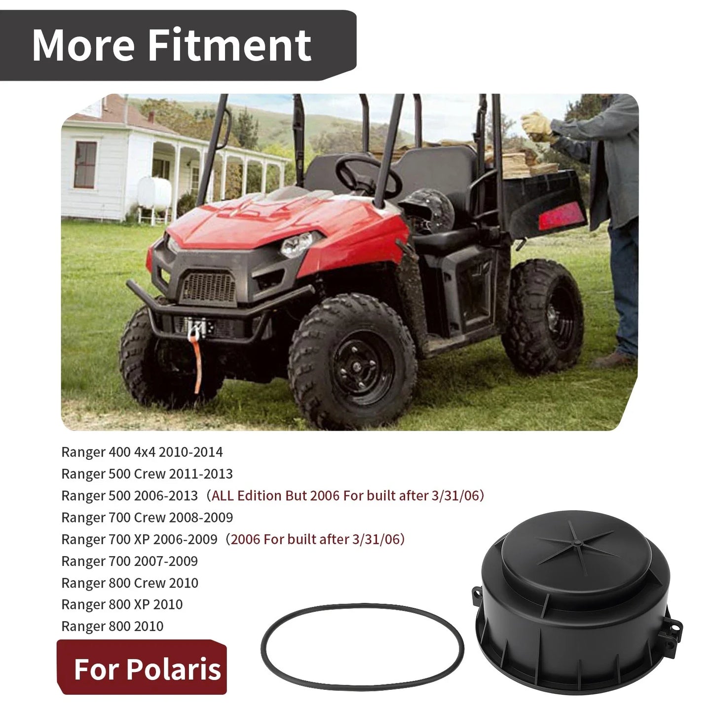 Air Box Cover w/ Seal for Polaris Ranger
