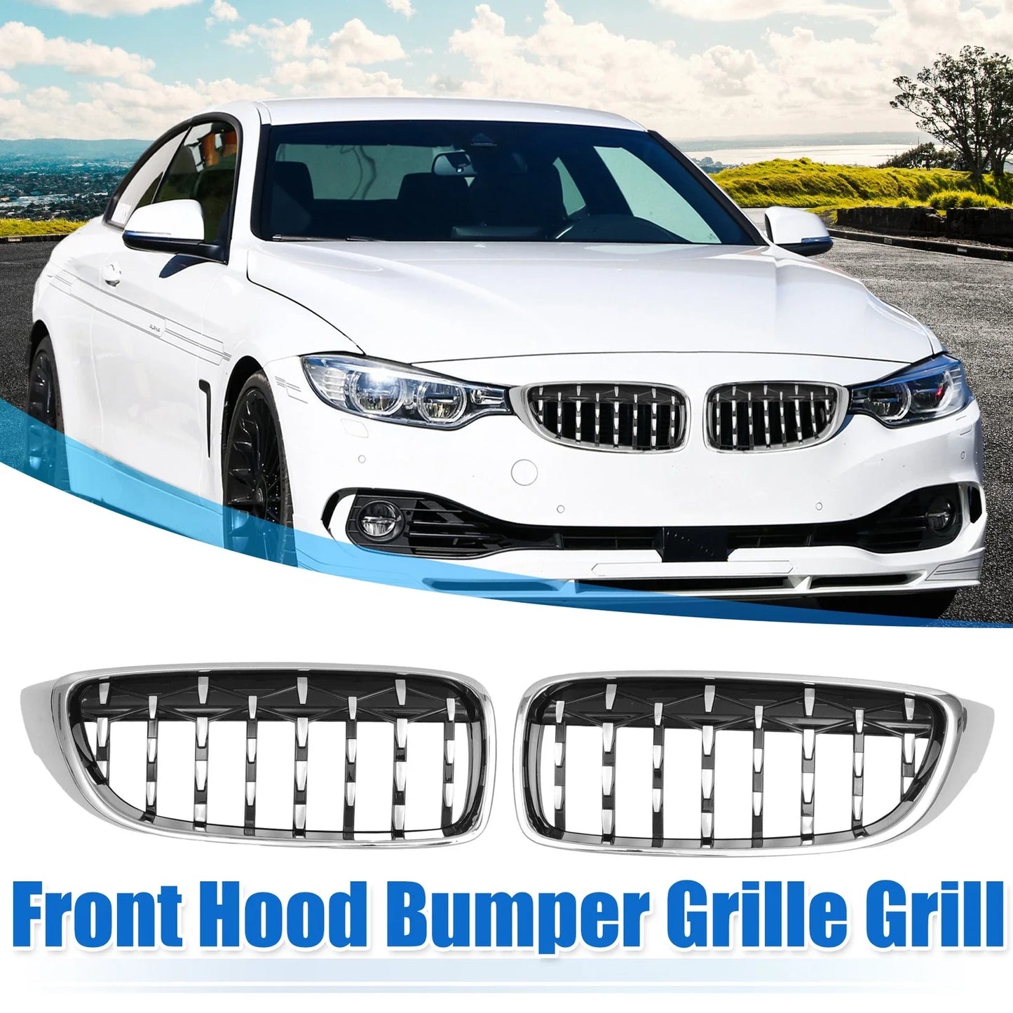 1 x Front Hood Bumper Grille for BMW 428i xDrive 440i