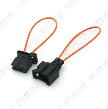 Car Male & Female Plug Adapter for MOST System Diagnostic Fiber Optic Bypass