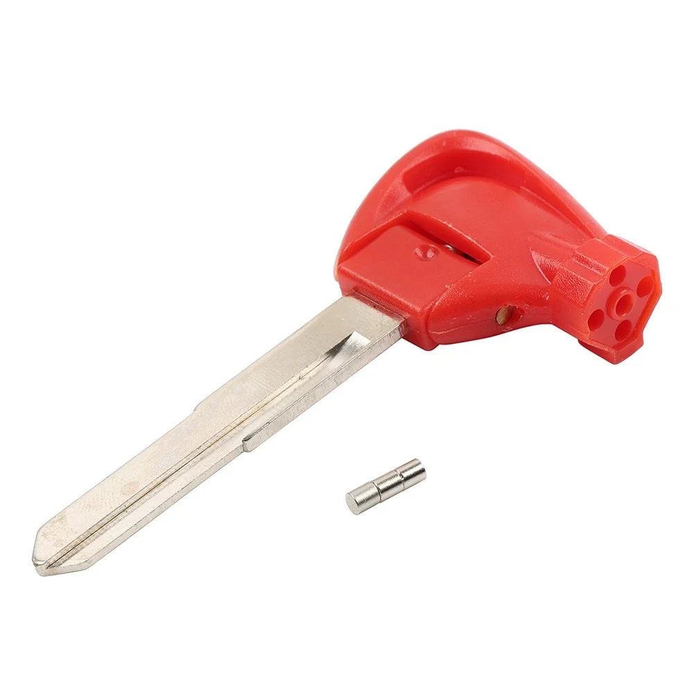 Red Uncut Ignition Key Blank for Yamaha Motorbike Scooter