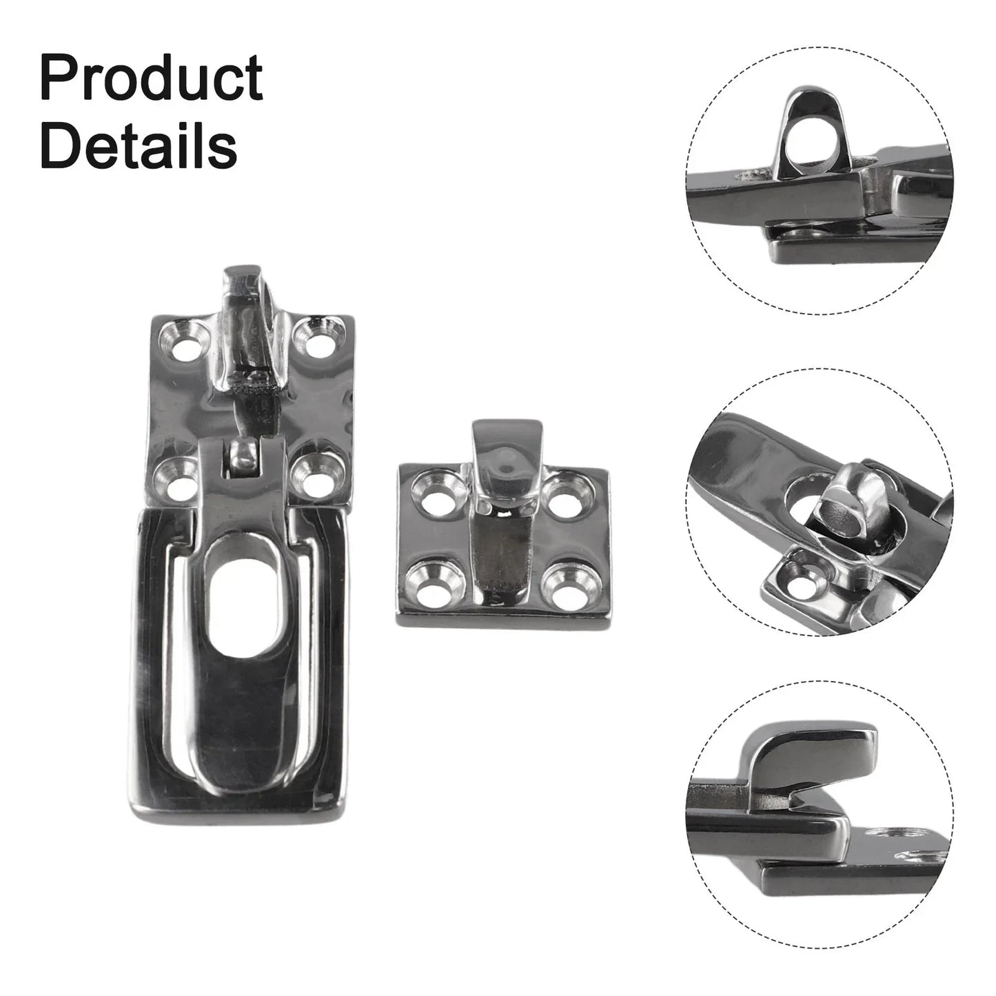 Heavy Duty Anti Rattle Door Lock Latch Clamp for Marine 316 Stainless Steel