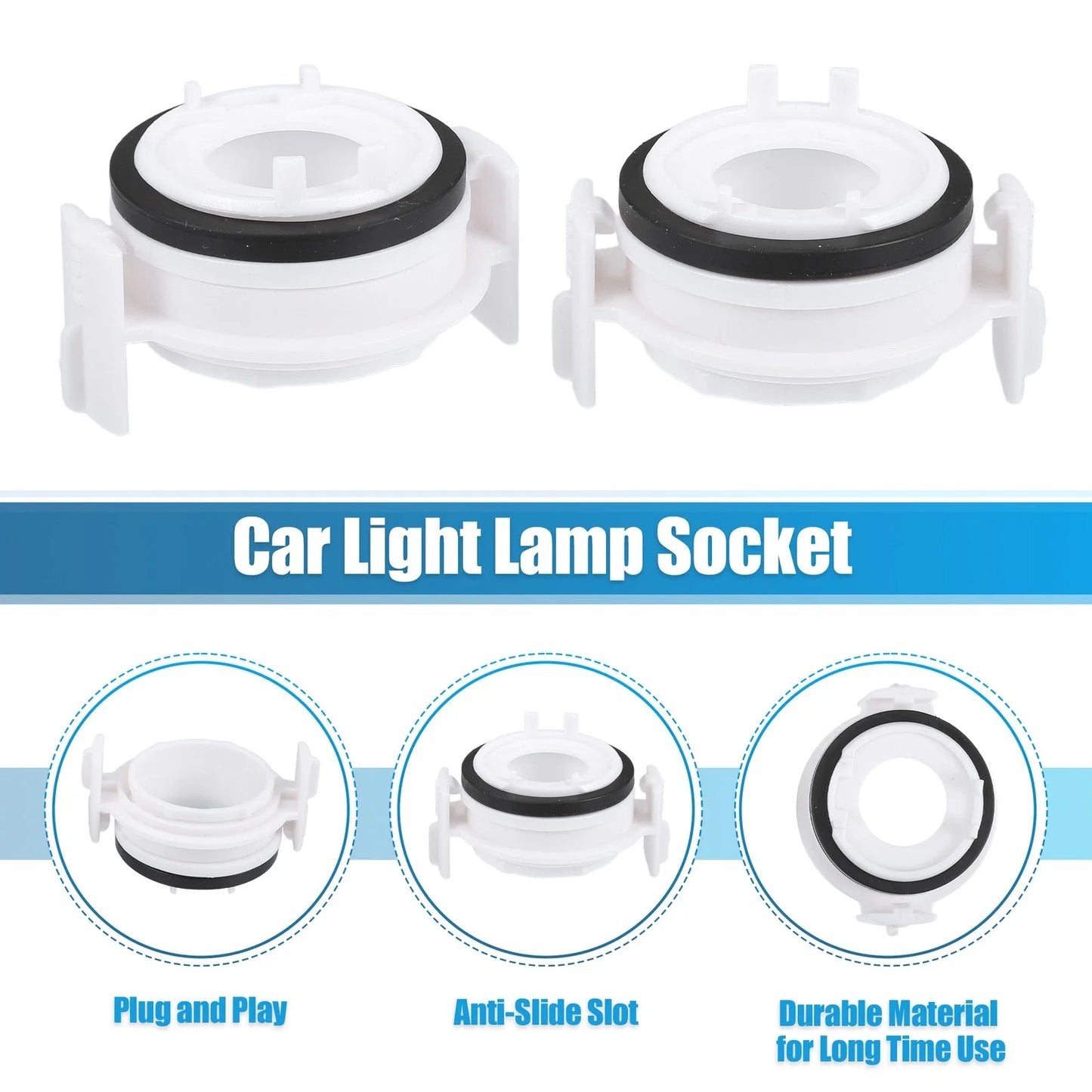 H7 Xenon Headlight Bulb Retainer Adapter Holder Socket for BMW 325i (2004)