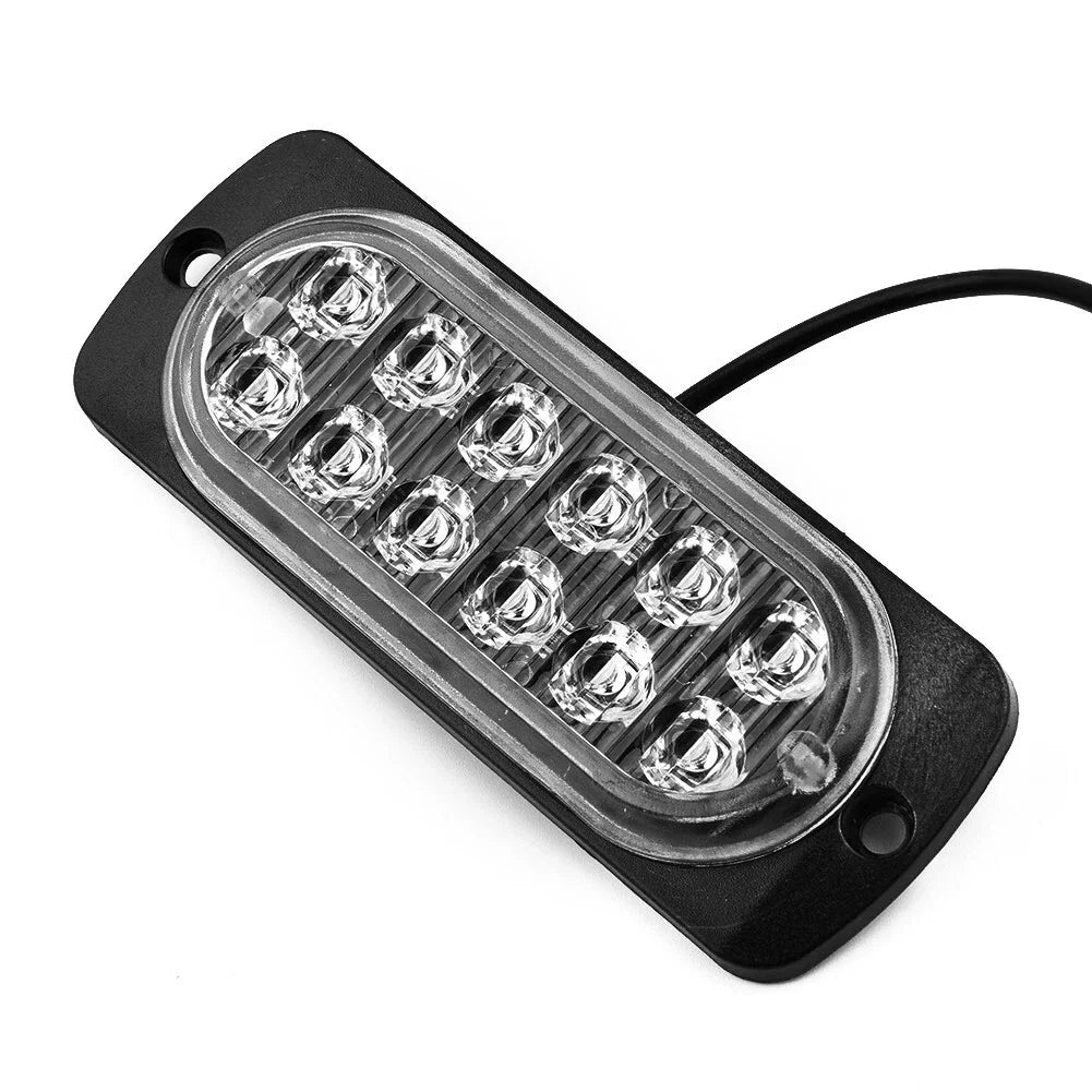 2 x Rear Red Fog 12Led Lamp Lights 12V To 24V for Truck Car/Van/Bus/Cab