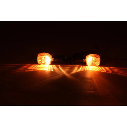 Clear Front Rear Turn Signal Lights for Kawasaki Ninja ZX12R ZX9R ZX7R (2000-2006)
