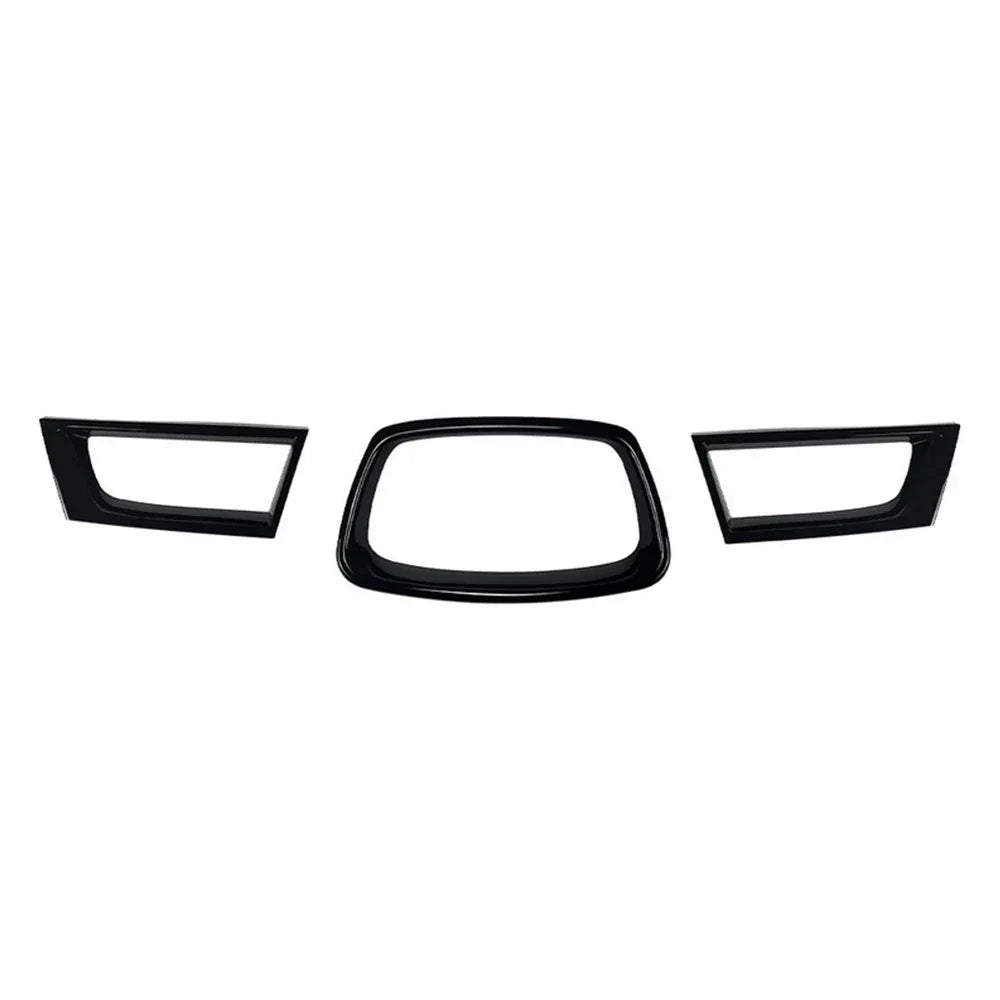 3x Gloss Black Front Grille Trim for Subaru Impreza WRX (2006-2007)