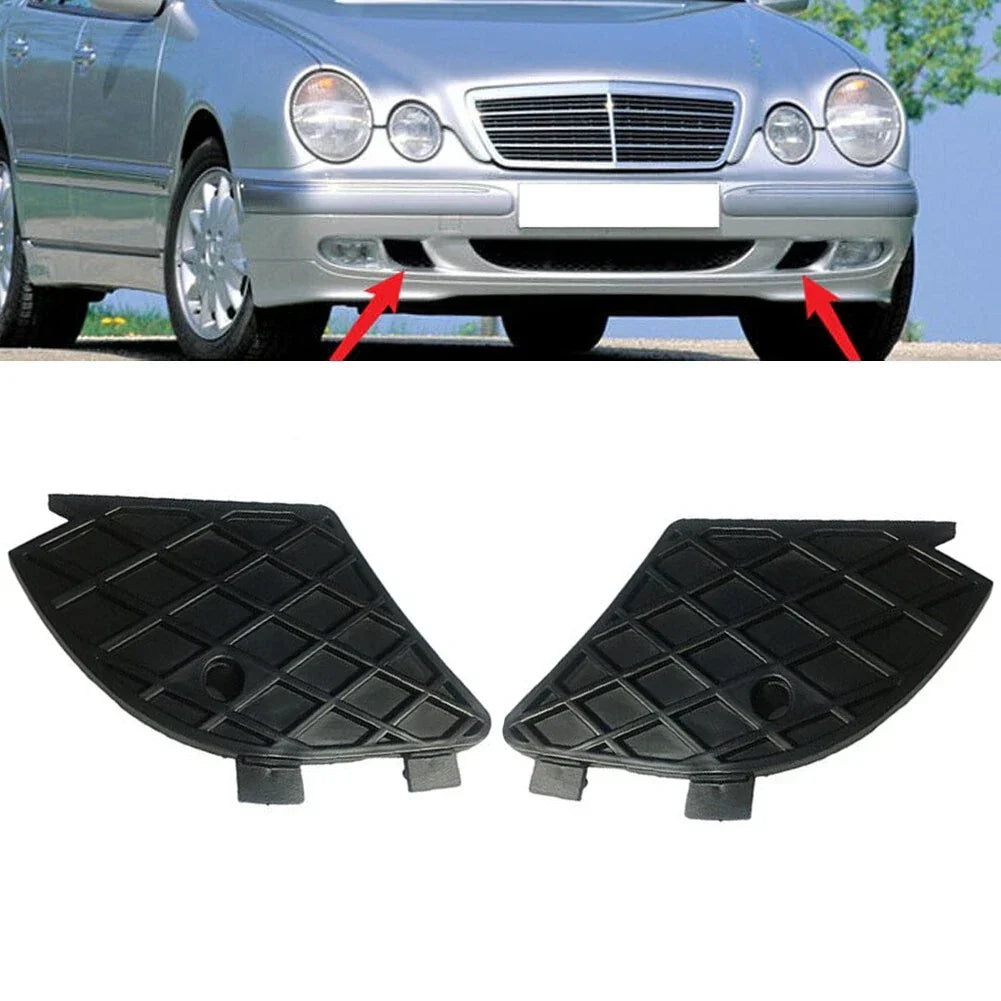 2 x Front Bumper Fog Light Grill Cover for MERCEDES E320 (1999–2003)
