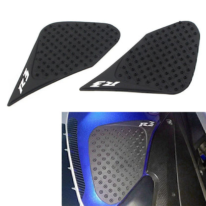 Black Gas Tank Pad Traction Decal for Yamaha YZF-R3 (2014-2023)