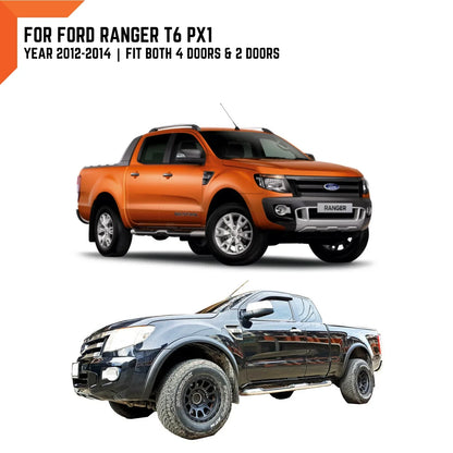 3" Grey Wildtrak Slim Fender Flares for Ford Ranger T6 PX (2012-2014)
