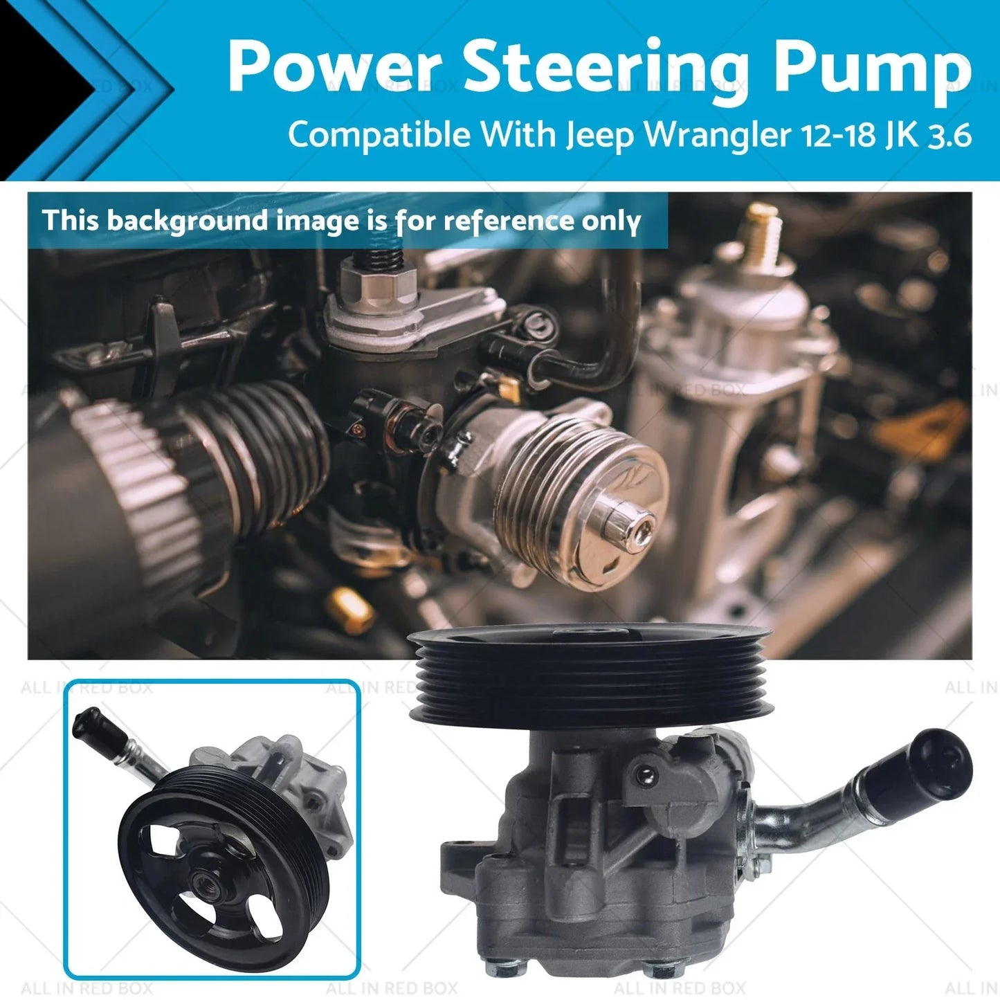 Power Steering Pump for Jeep Wrangler 2012-2018 JK 3.6L V6