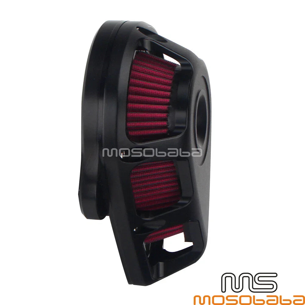 Black Air Filter Cleaner for Harley Touring Road King Dyna Street Bob (00-17)