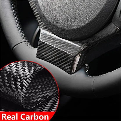 Carbon Fiber Steering Wheel Cover Trim for Lexus IS RC NX (2015-2024)
