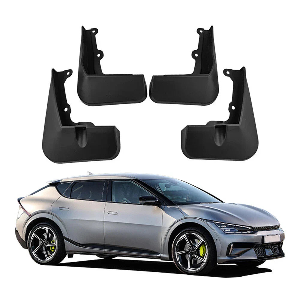 4 x Black Mudguard Covers for Kia V6 GT (2022-2023)