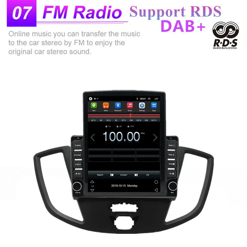 9.7" Android 11 Car Stereo GPS for Ford Transit Custom (2013-2019)