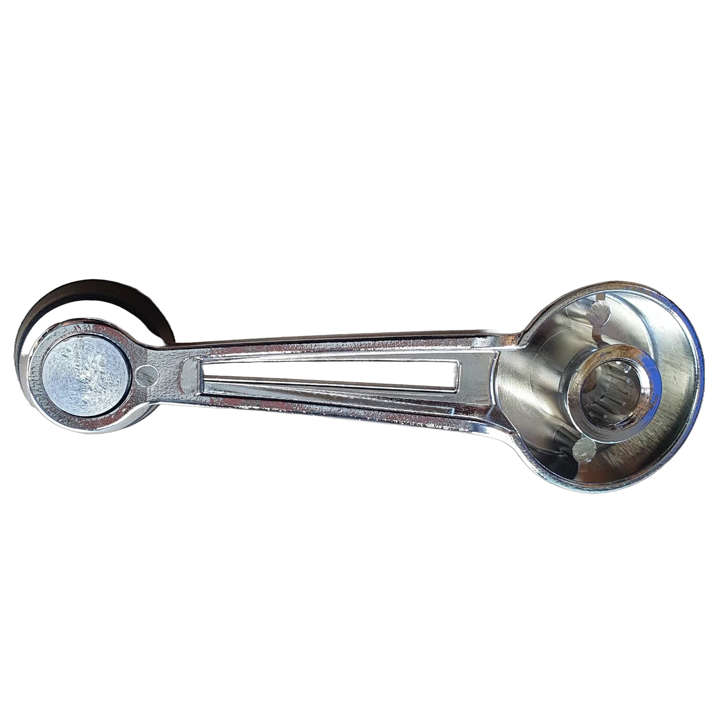 Chrome Window Crank W/ Black Knob for Ford Falcon/Mustang/Bronco (1967–1977)