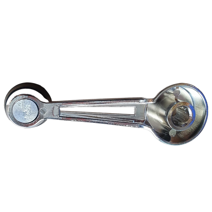 Chrome Window Crank W/ Black Knob for Ford Falcon/Mustang/Bronco (1967–1977)