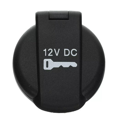 Custom Fit Black Plastic Power Outlet Cap Covers for Vehicle Interiors