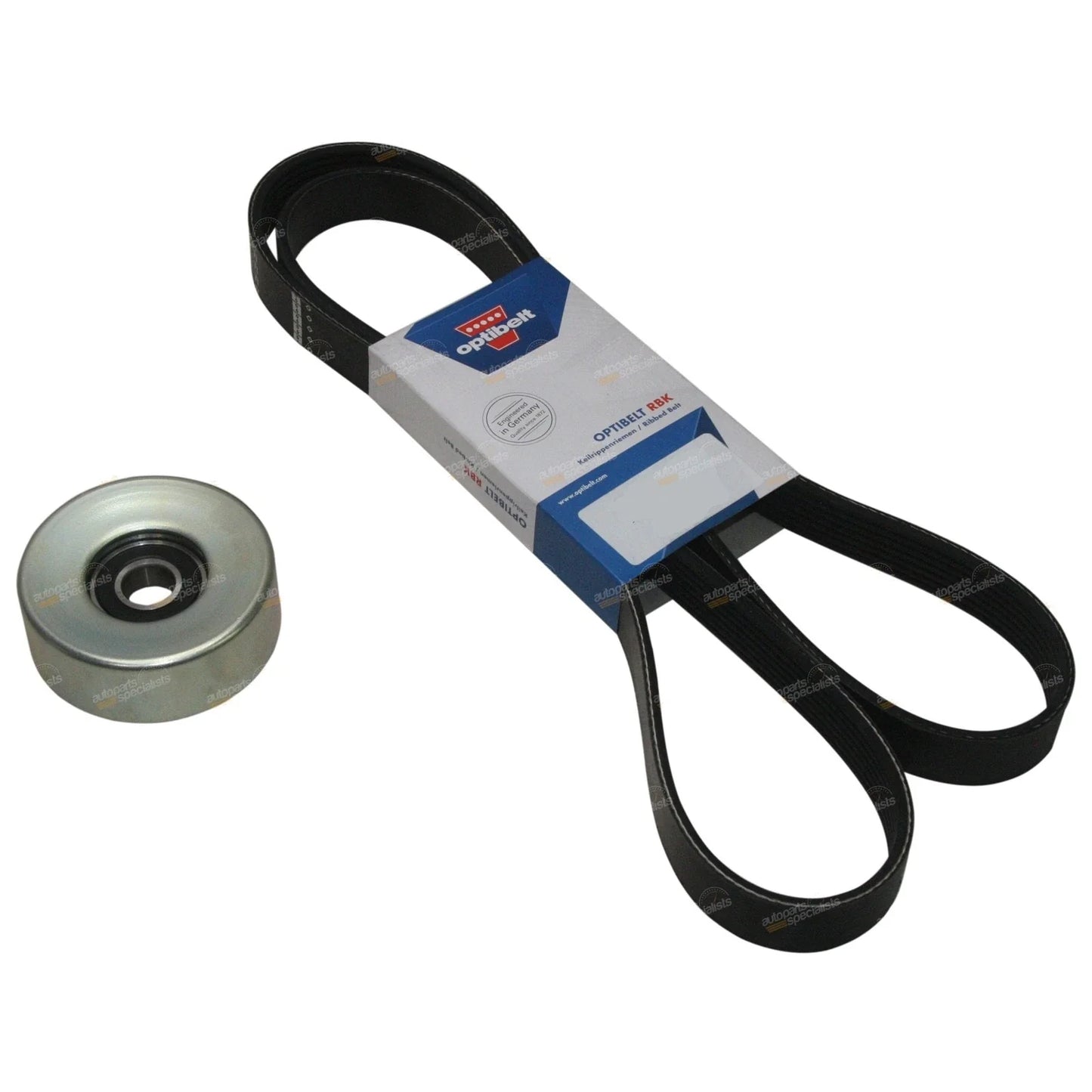 Drive Fan Belt + Tensioner Pulley for Nissan Navara D22 ZD30-DDT Turbo Diesel