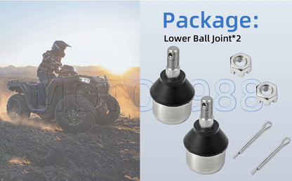 2 x Chromoly Ball Joints for Polaris Sportsman Scrambler (1998–2023)