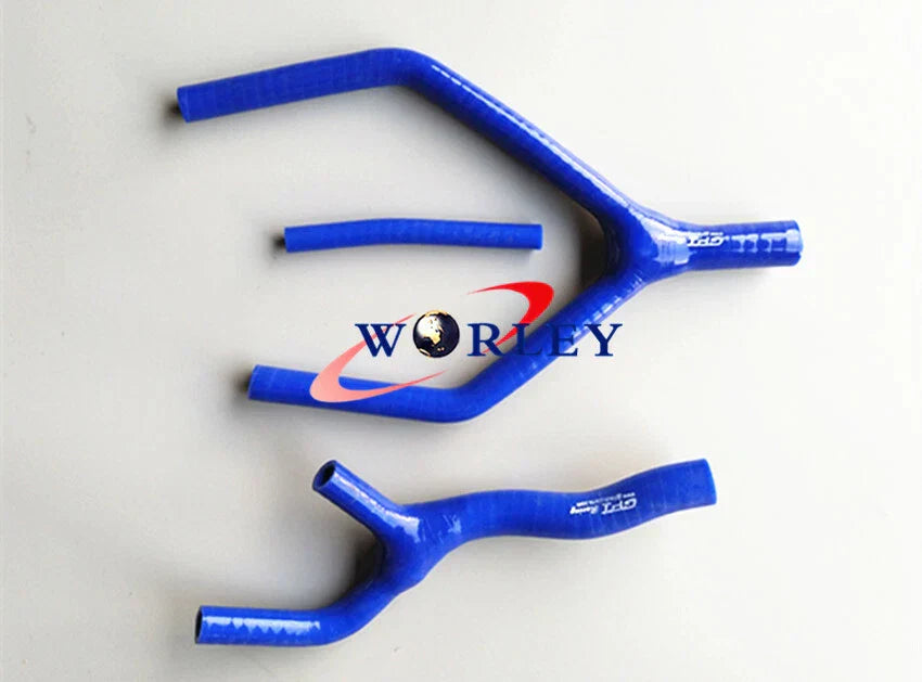 Silicone Radiator Hose Kit for Yamaha YZ125 1989-1992 - Blue
