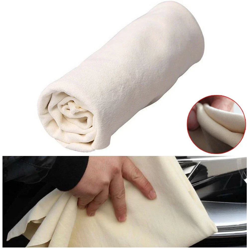 Water Absorbent Chamois Leather Cleaning Towels for Efficient Cleaning