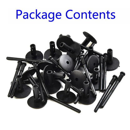 50pcs Plastic Blind Rivets 6mm for Wheel Arches Side Skirts Sills Bumpers