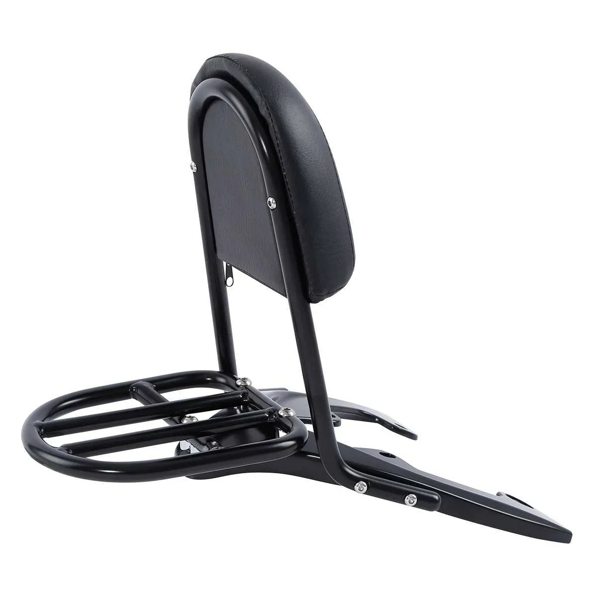 Black Sissy Bar Backrest Baseplate for Harley V-Rod Night Rod Special (07-11)
