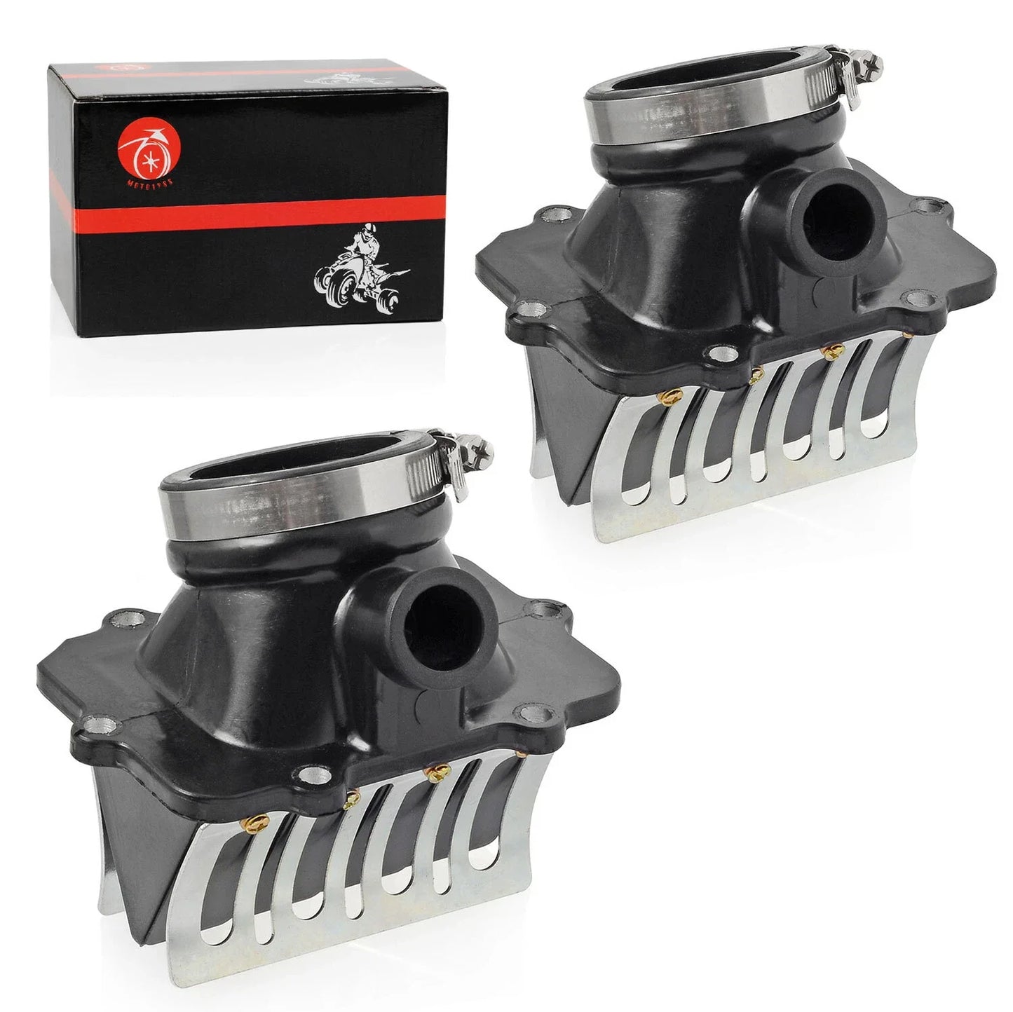 2 x Carb Flange Intake Socket Reed Valve for Ski-Doo Legend GT (2007–2012)