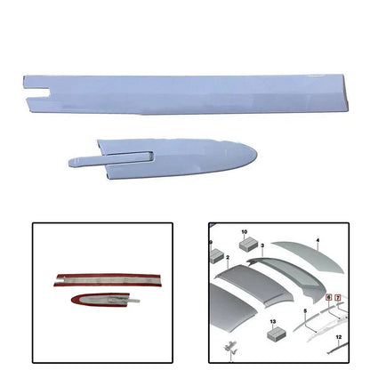 Left Roof Top Hinge Cover with Clips for Convertible