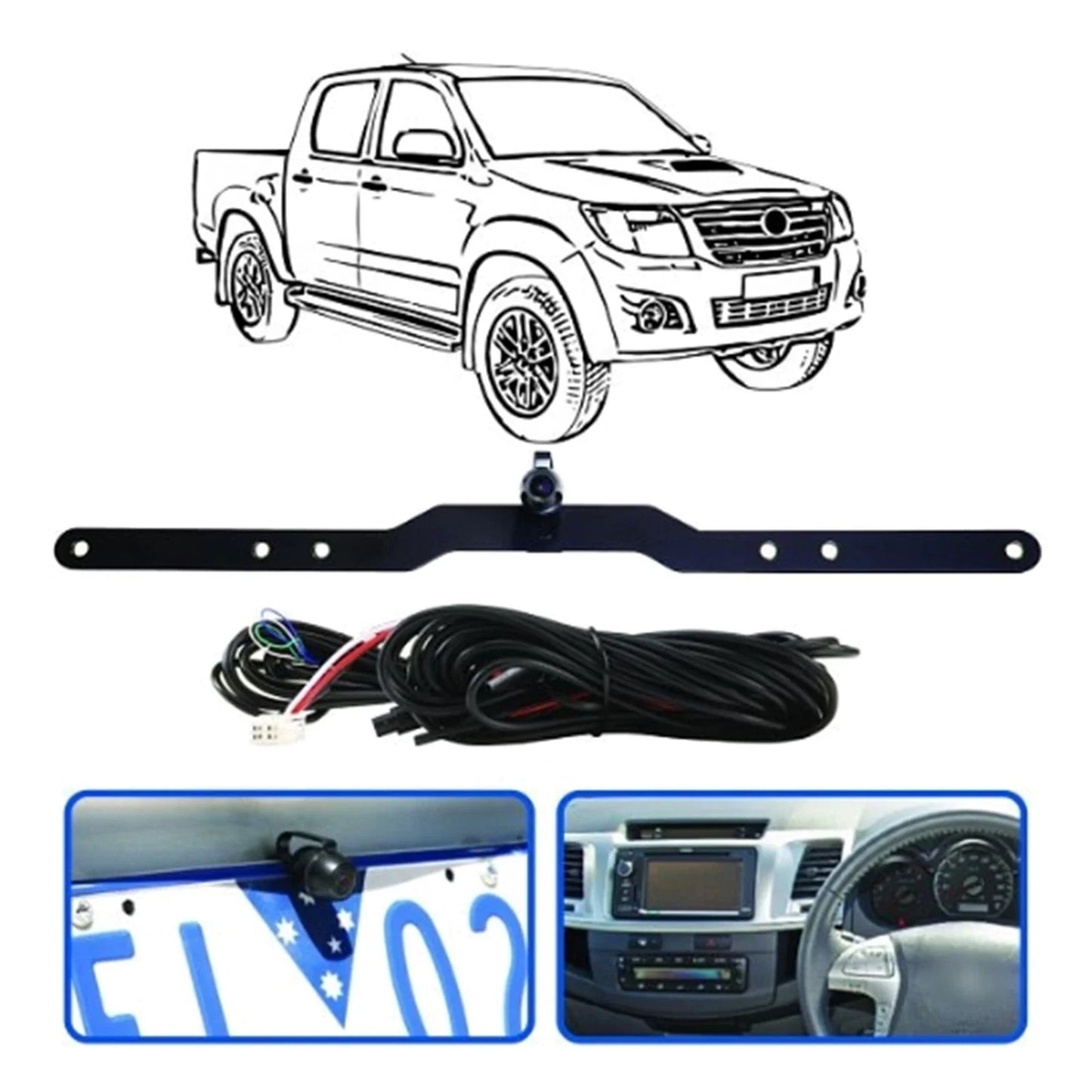 Reverse Camera Kit for Hilux (2005–2013)