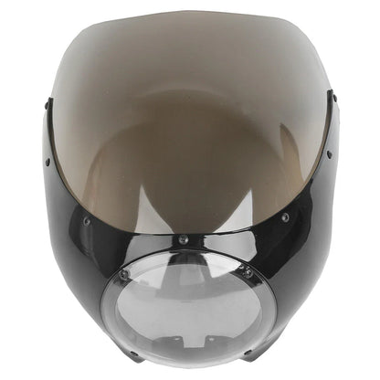 5 3/4" Black Front Headlight Fairing Windshield for Harley Dyna Sportster XL (2004-2023)