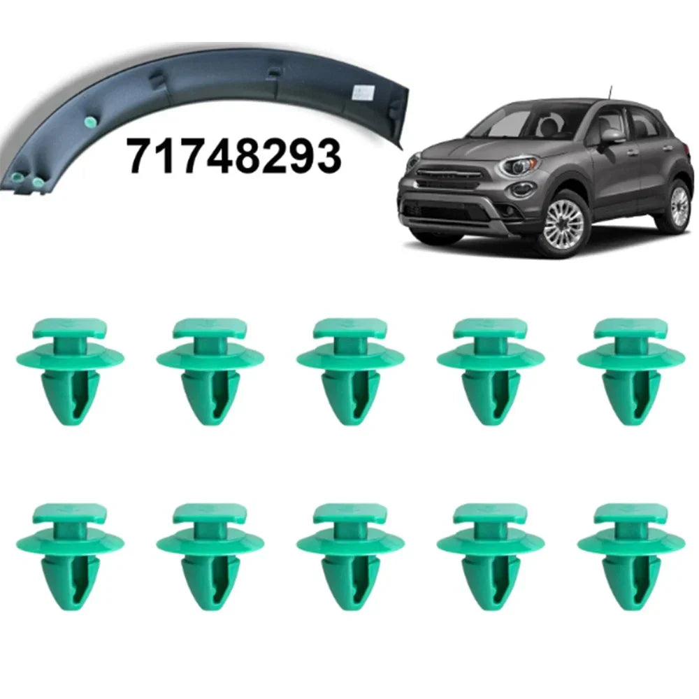10 x Front Wheel Arch Flare Trim Clips for Jeep Renegade (2014-2020)
